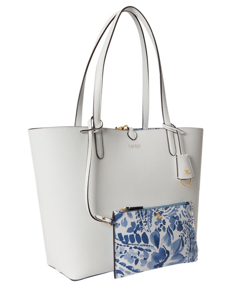 Faux-Leather Reversible Extra Large Tote Handbag