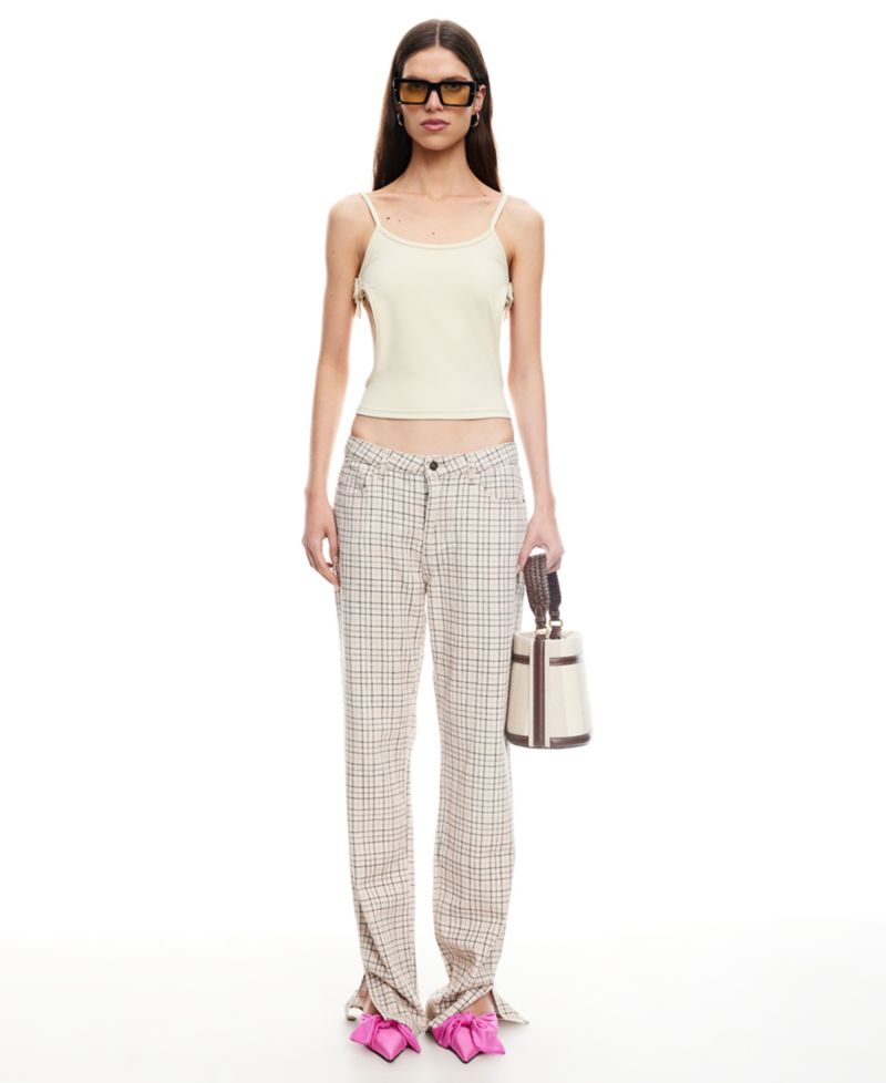 Women's Alabama Checked Detail Jeans