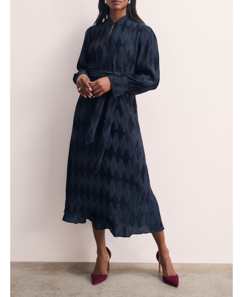 Women's Aurellie Long Sleeve Tie Waist Dress