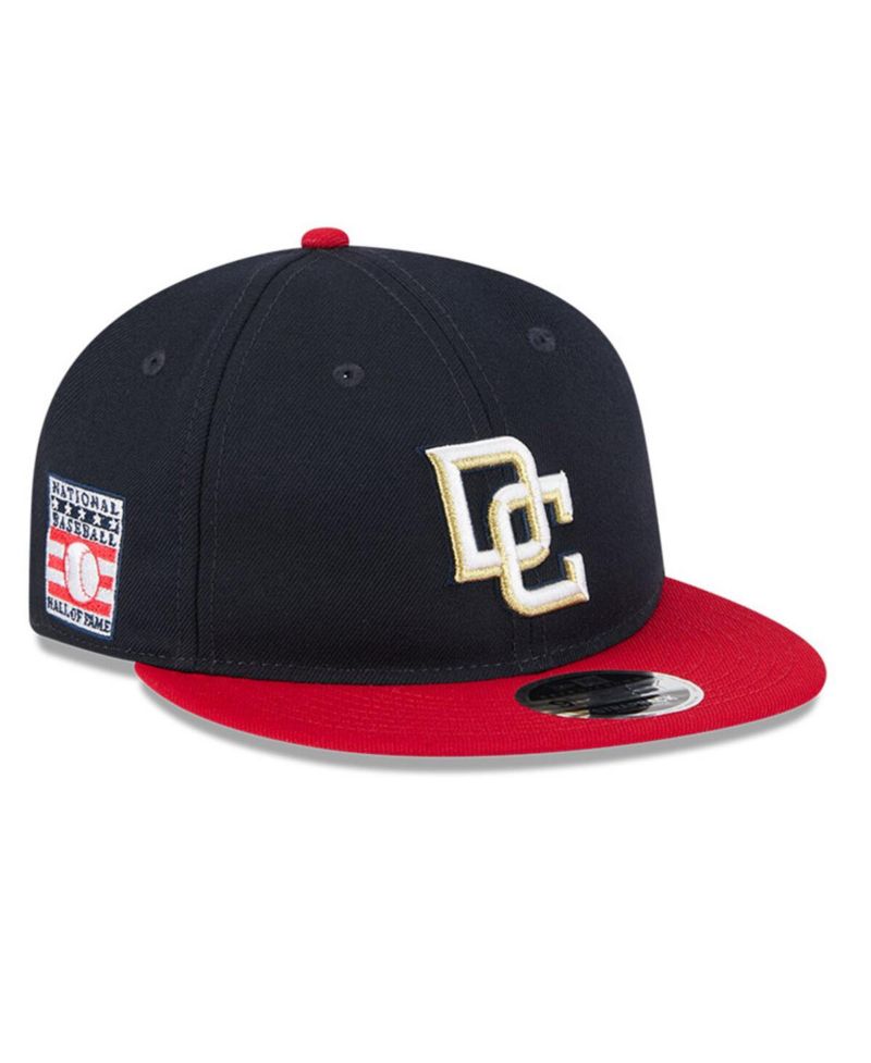 Men's Navy/Red Washington Nationals Baseball Hall of Fame Retro Crown 9FIFTY Adjustable Hat