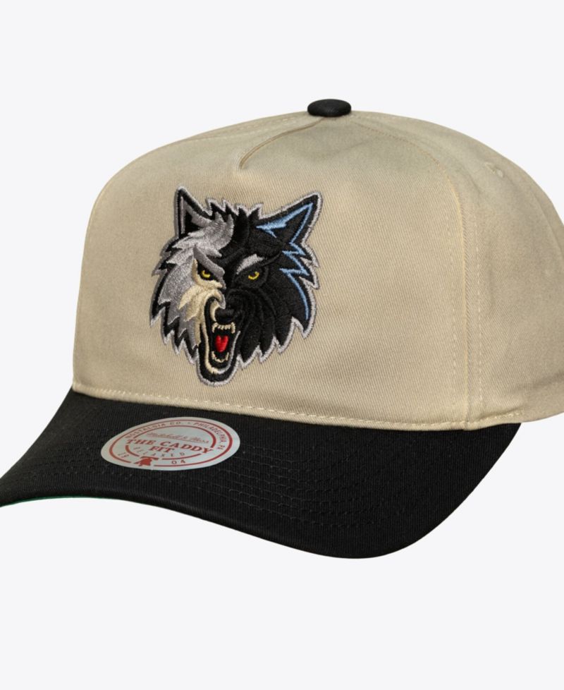 Men's Cream Minnesota Timberwolves Hardwood Classics Retro Roots Snapback Hat