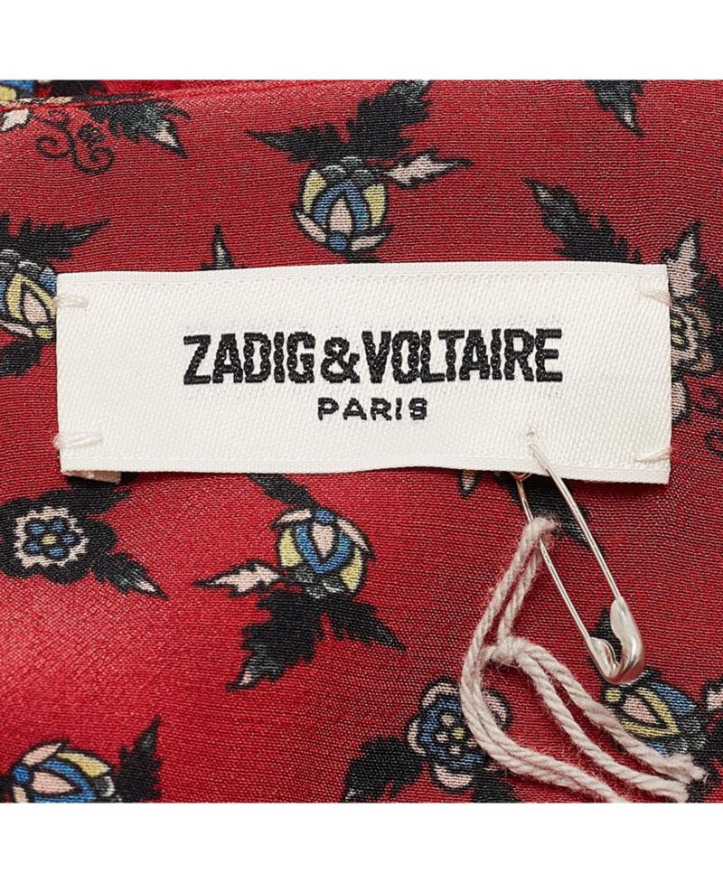 Women's Red Floral Print Crepe Mini Dress