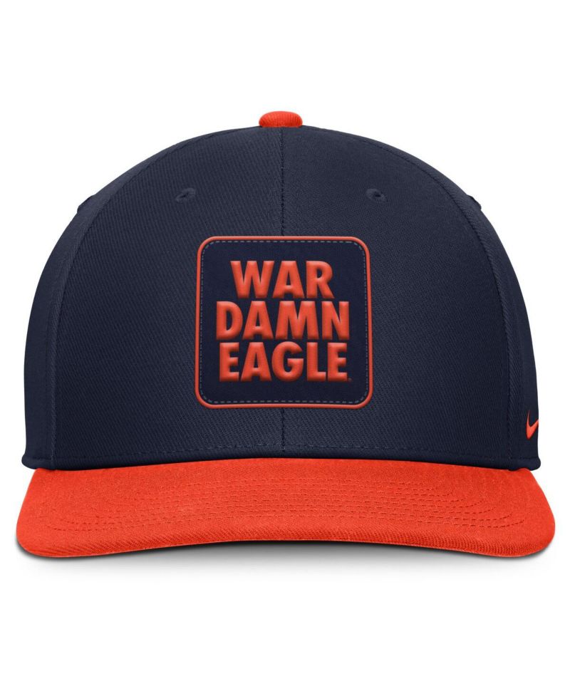 Men's Navy/Orange Auburn Tigers 2025 Sideline Campus Pro Local Snapback Hat