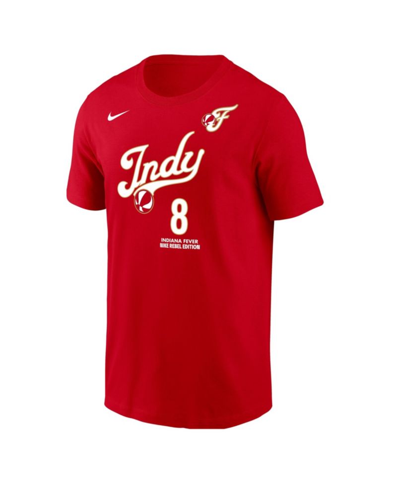 Men's Sophie Cunningham Red Indiana Fever Name & Number Rebel Edition T-Shirt