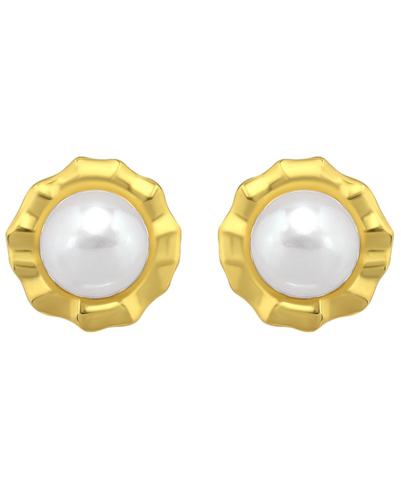 Cultured Freshwater Pearl (6mm) Post Earrings, Macy's Exclusive