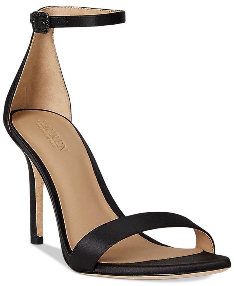 Women's Allie Pav&eacute;-Buckle Satin Sandals