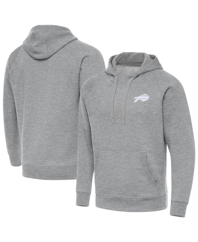 Men's Buffalo Bills Victory Brushed Fleece Raglan Pullover Hoodie