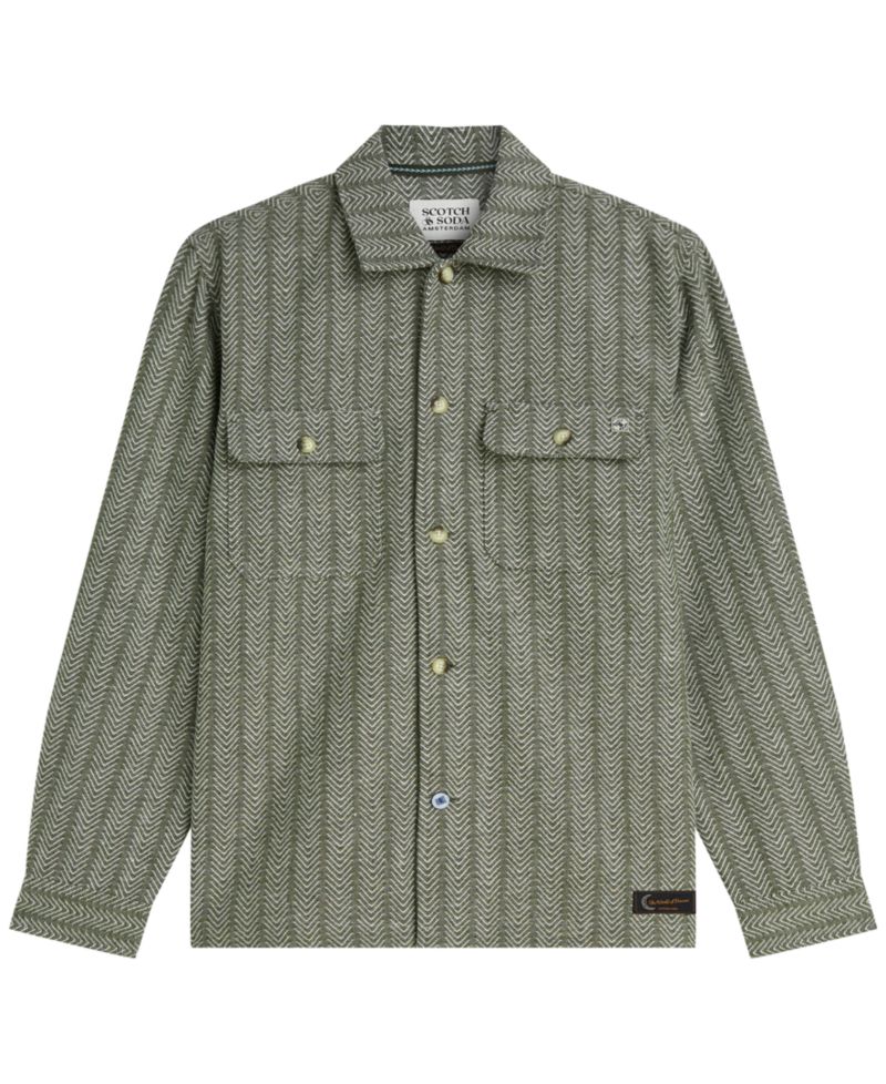 Men's Jacquard Relaxed-Fit Shirt