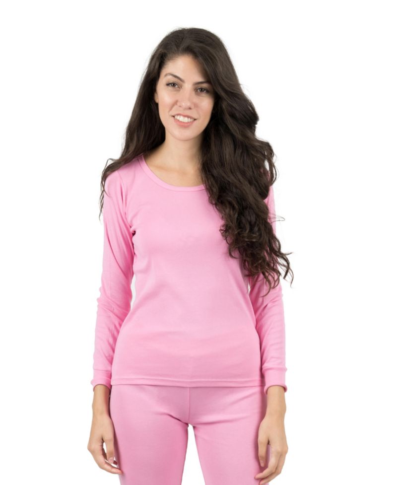 Womens Matching Family Two Piece Cotton Long Sleeve Shirt and Pants Solid Color Pajamas