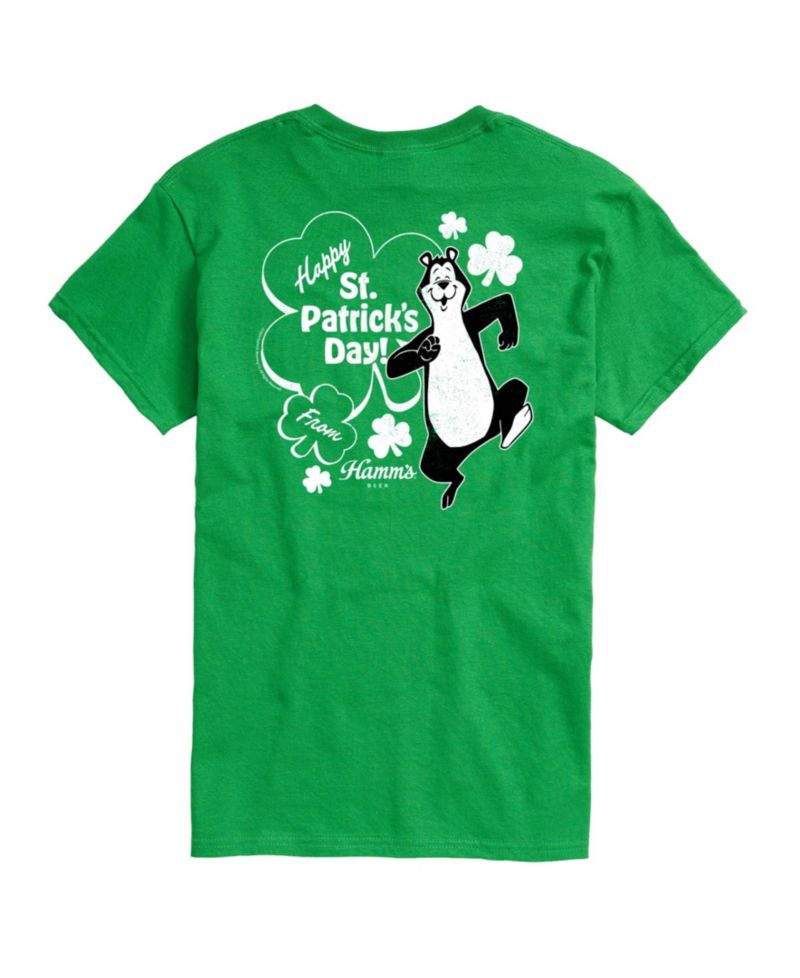 Men's Hamm's Happy St. Paddy Bear Short-Sleeve Graphic T-Shirt