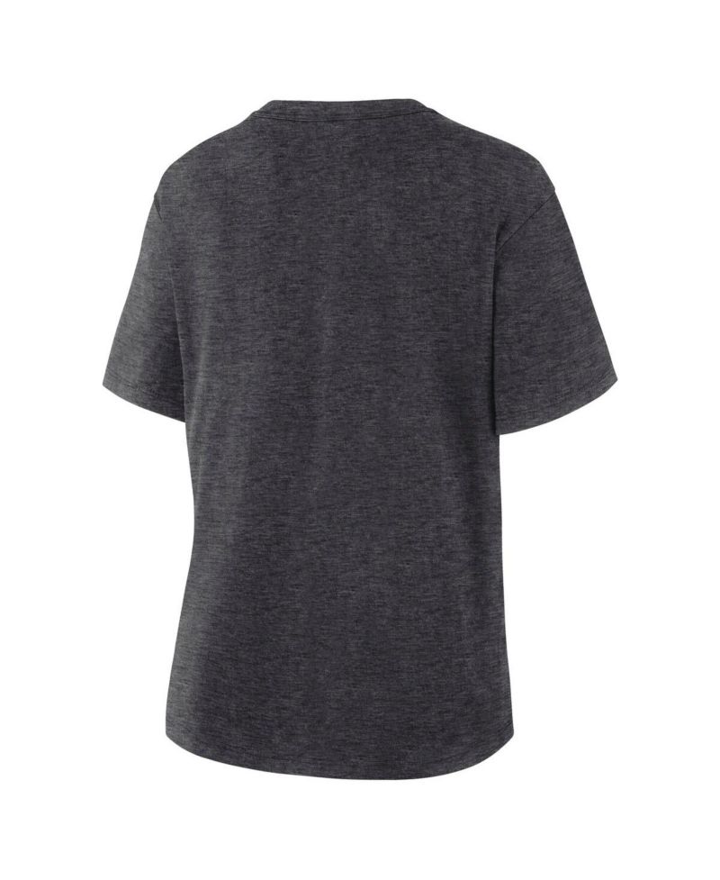 Women's Heather Charcoal Utah Mammoth Primary Logo Legacy T-Shirt