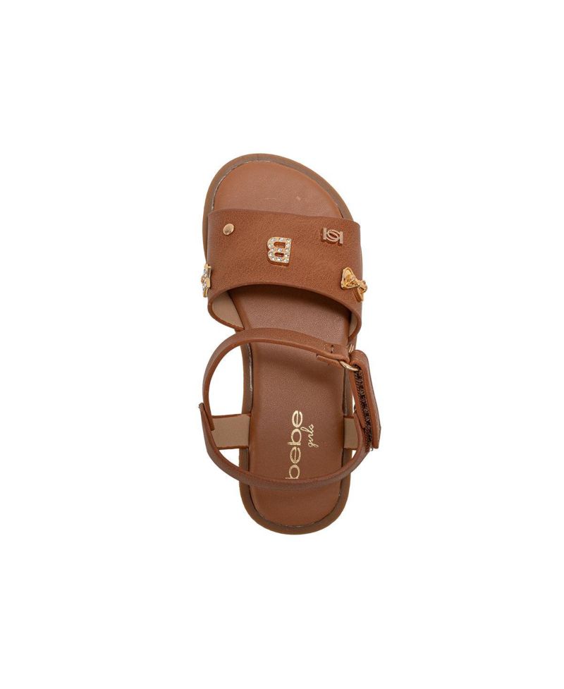 Girls Fashion Sandals - Dressy Shoes with Decorative Metal Charms