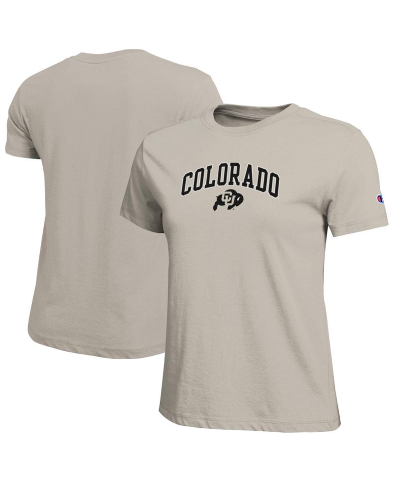 Women's Gold Colorado Buffaloes Arched Over Logo T-Shirt