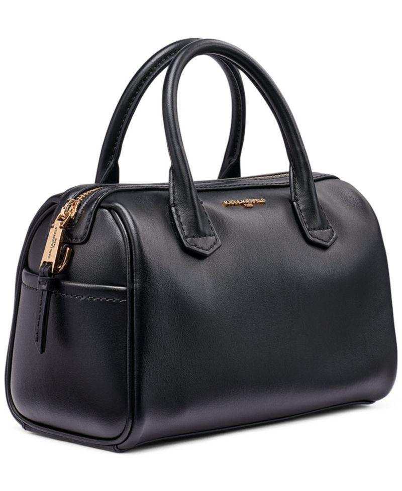 Perette Barrel Small Leather Crossbody Handbag