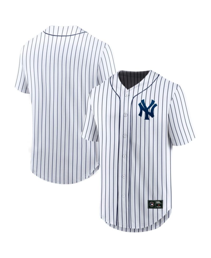 Men's White New York Yankees Franchise Button-Up Fashion Top