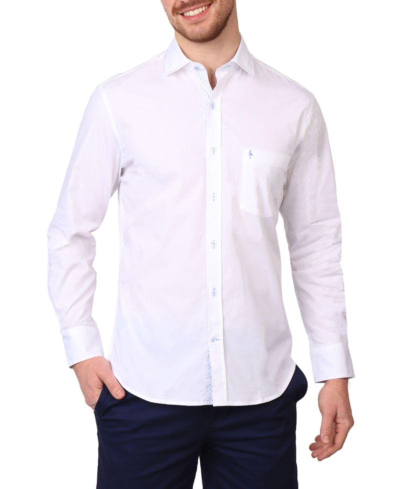 Men's Solid Long Sleeve Shirt