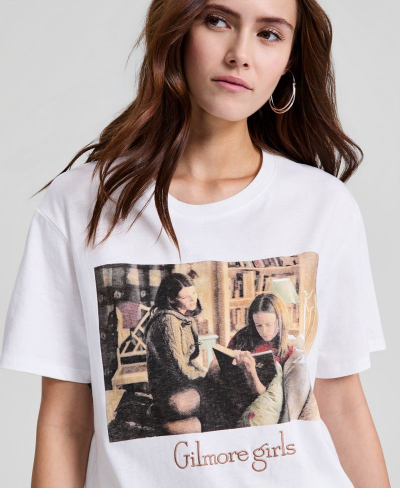 Women's Gilmore Girls Graphic-Print Crewneck T-Shirt