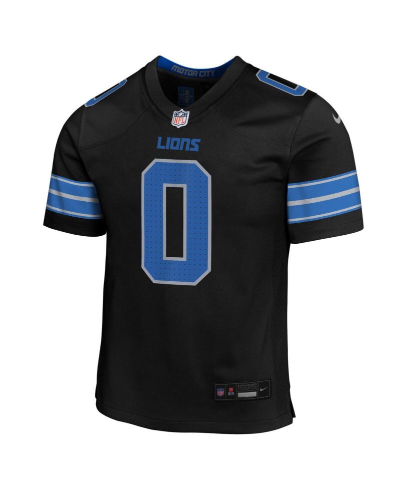 Big Boys and Girls Jahmyr Gibbs Black Detroit Lions Alternate Game Jersey