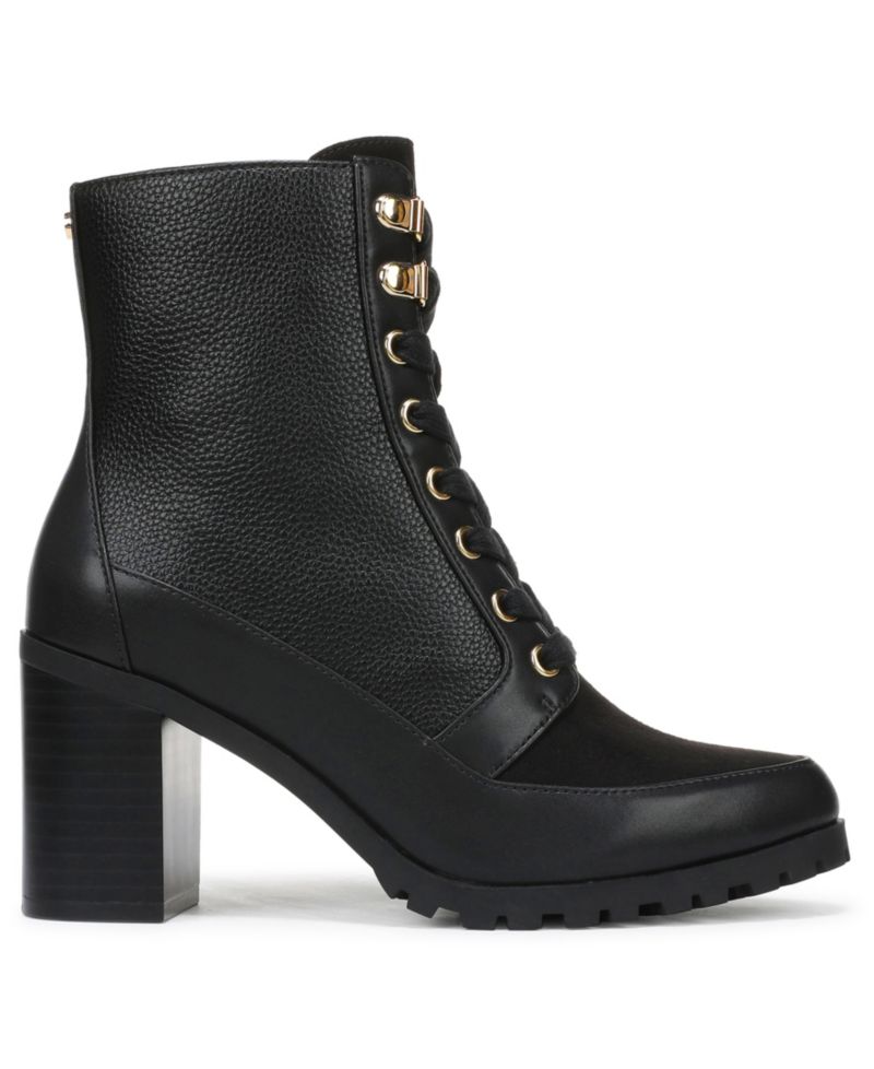 Women's Karissah Lace Up Lug Sole Block Heel Booties