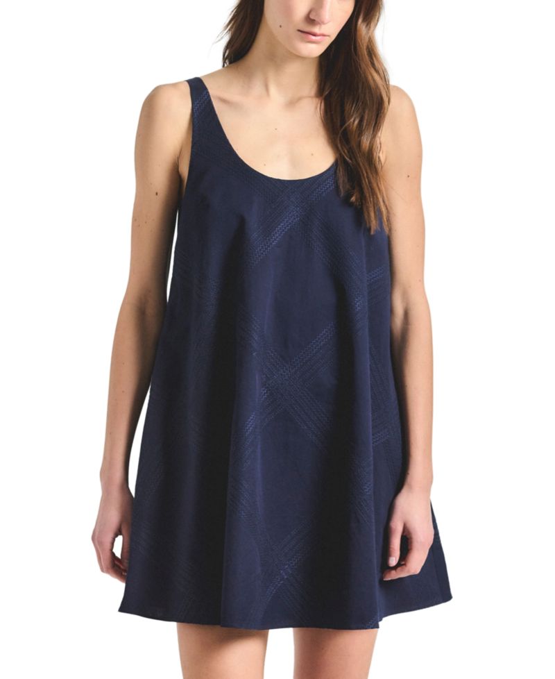 Women's Emery Embroidered Twill Trapeze Dress
