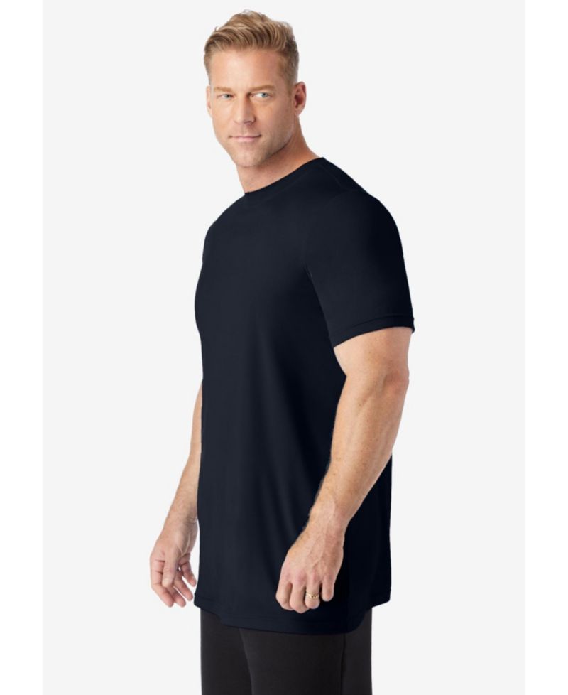 Men's No Sweat Longer-Length Short Sleeve Crewneck Tee