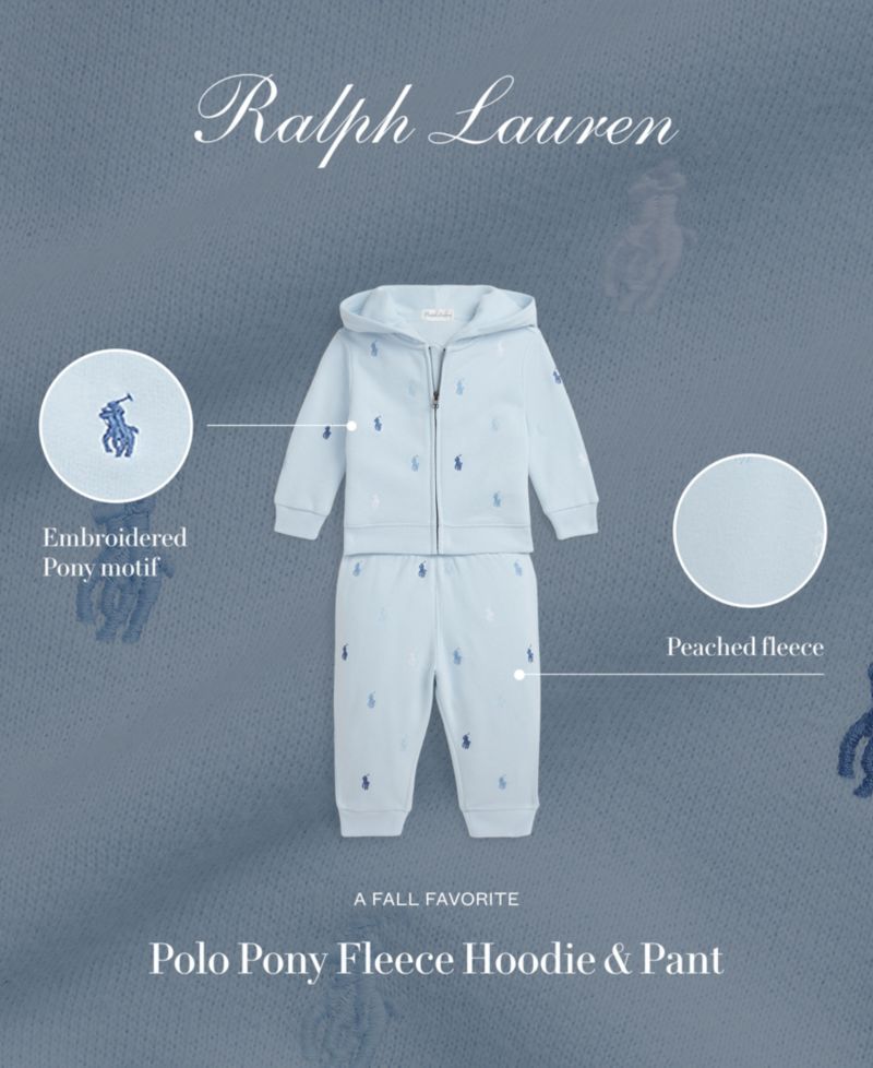 Baby Embroidered Hoodie & Pant Set
