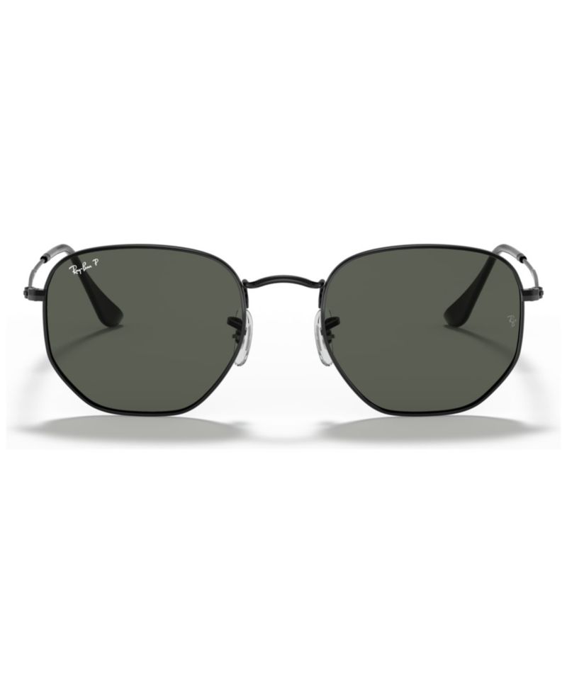 Unisex Geometric Polarized Metal Sunglasses, RB3548N