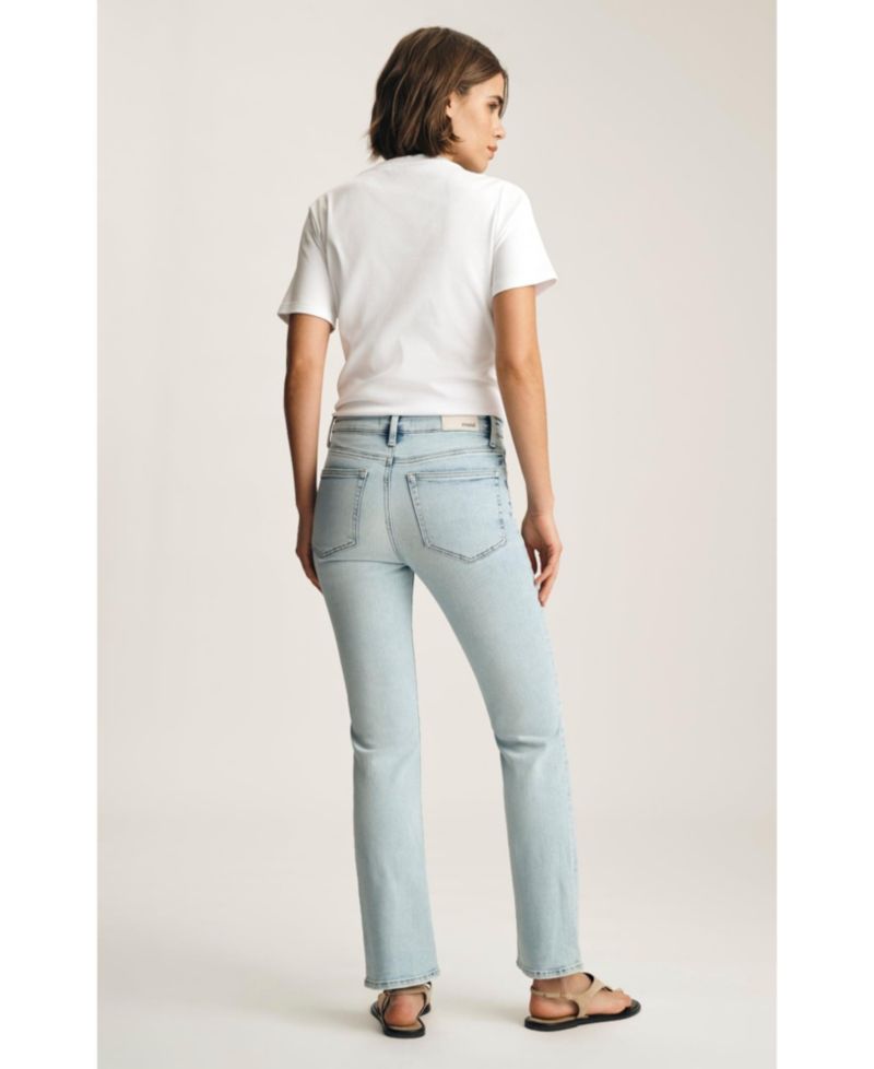 Women's New York High Rise Straight Leg In Lt Brushed Classic Blue