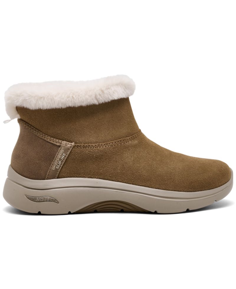 Women's Slip-Ins: GO WALK Arch Fit 2.0 - Cozy Stride Ankle Boots from Finish Line