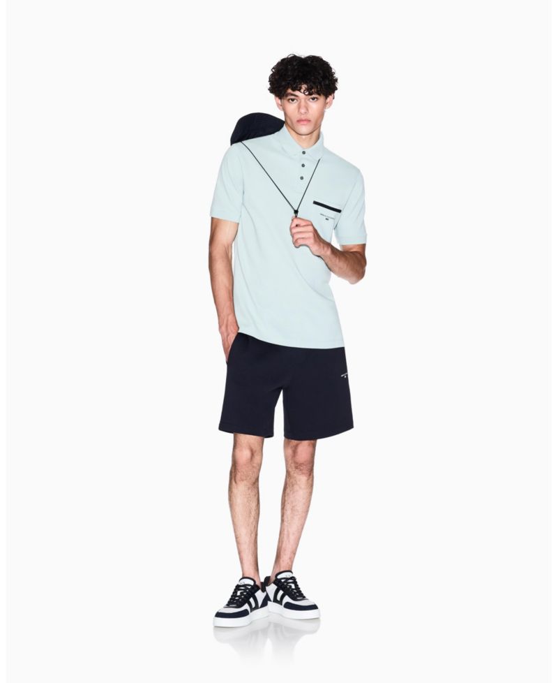 Men's Pique with Pocket Graphic Polo Shirt