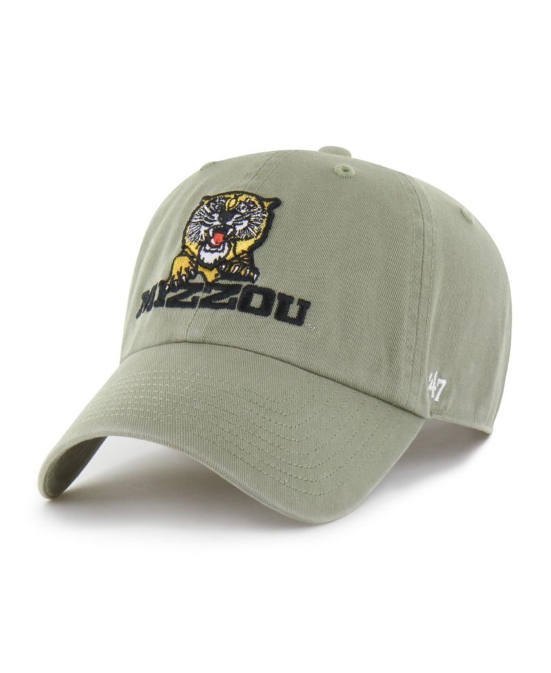 Men's '47 Moss Green Missouri Tigers Vault Clean Up Adjustable Hat