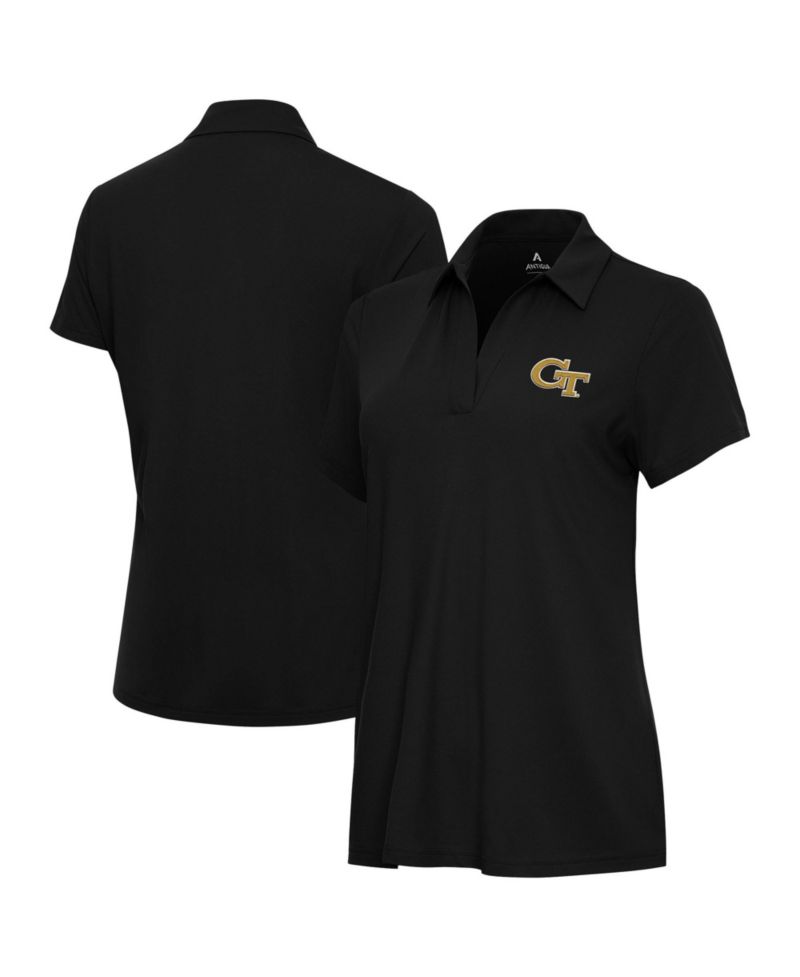 Women's Black Georgia Tech Yellow Jackets Era Polo Shirt
