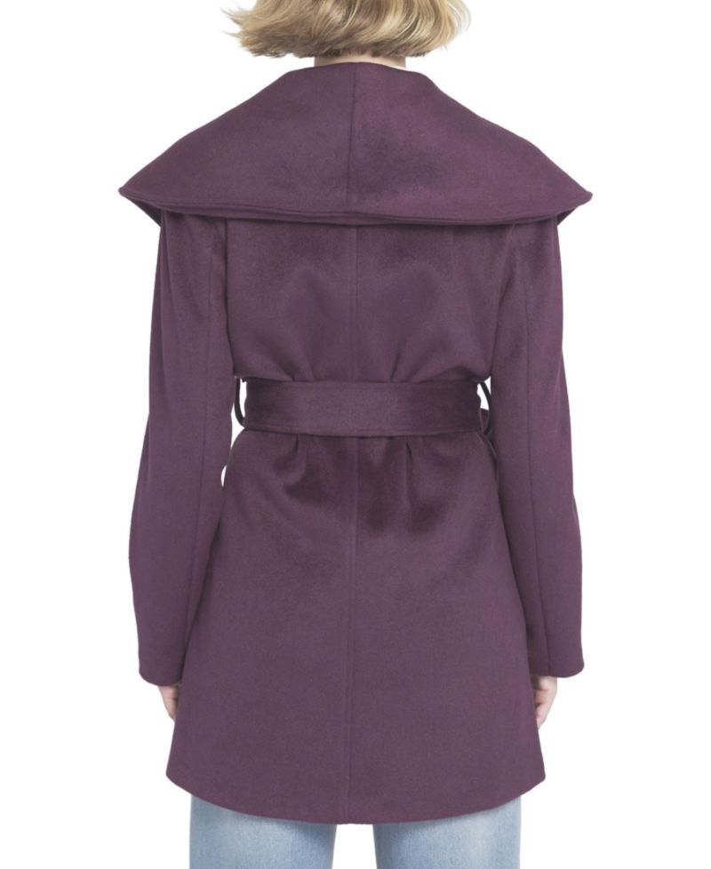 Women's Melton Wrap Coat Belted/Wrap