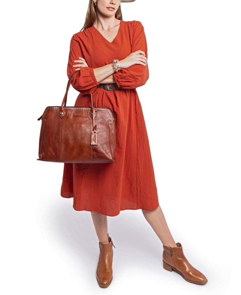 Soul Stud Large Leather Satchel Bag