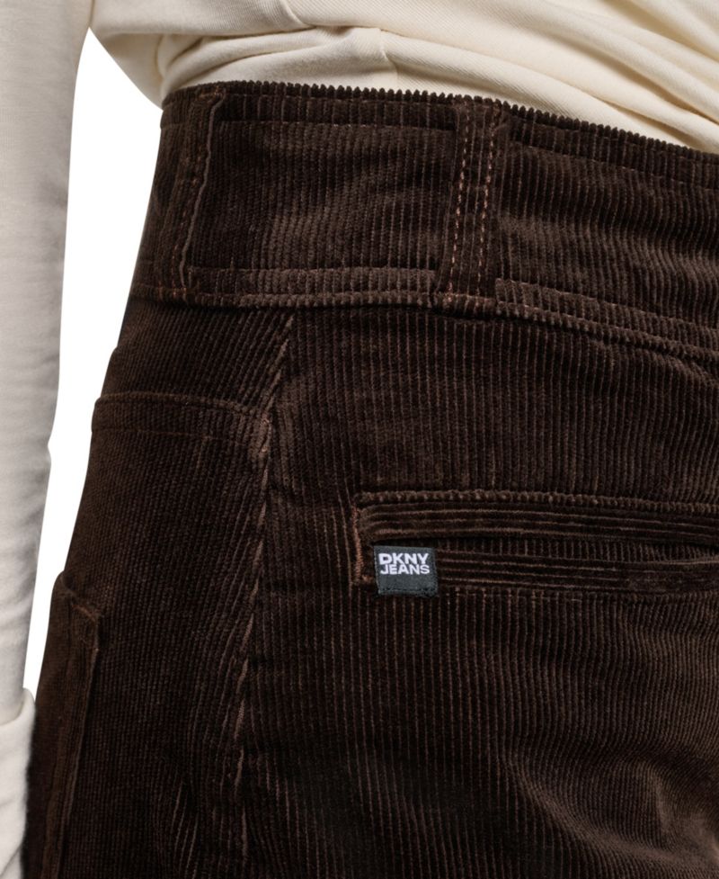 Petite High Rise Corduroy Wide-Leg Pants