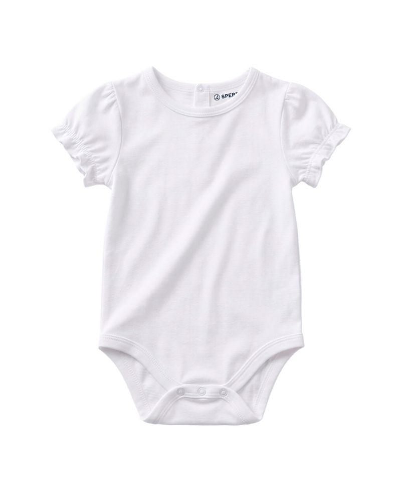 Baby Girls' Denim Jumper Dress & Bodysuit with Hairclip and Band, 4-Piece Set