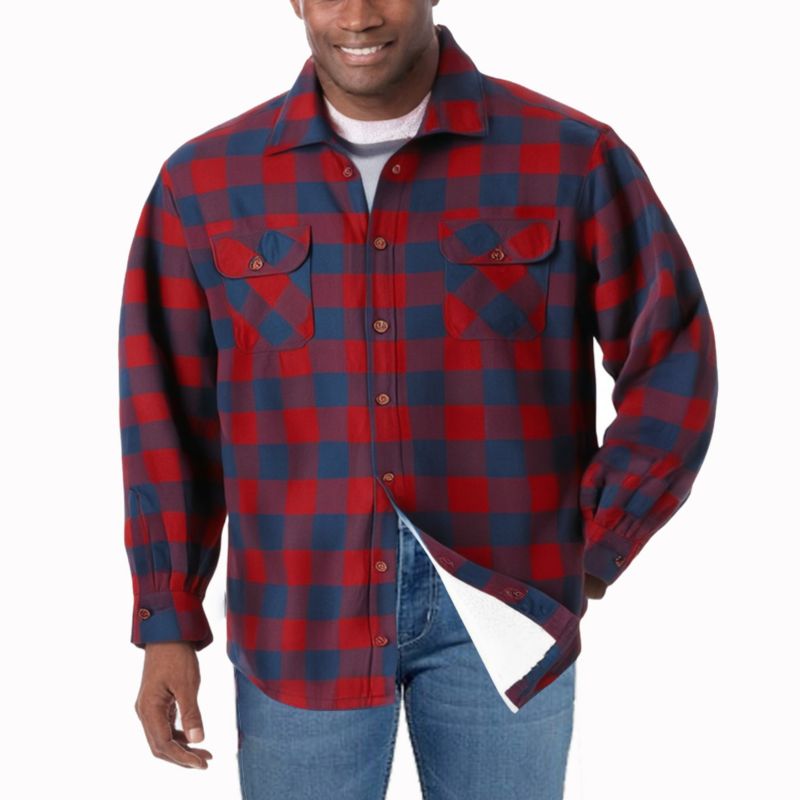 Men's Fleece Sherpa Shirt Jacket