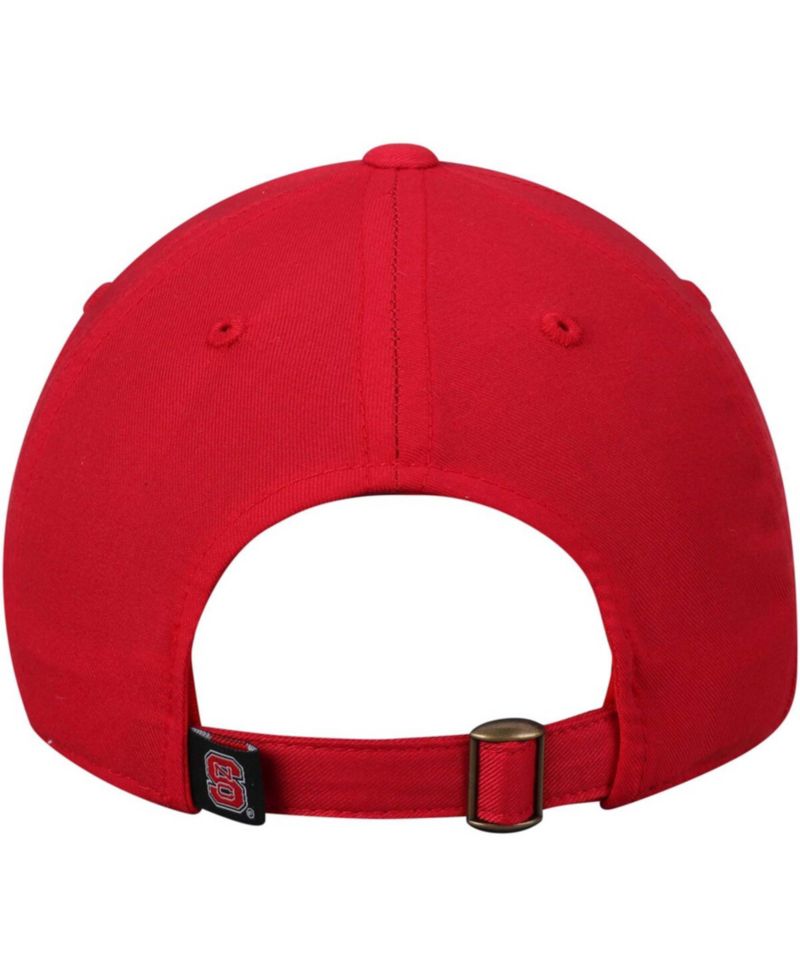 Men's Red NC State Wolfpack Primary Logo Staple Adjustable Hat