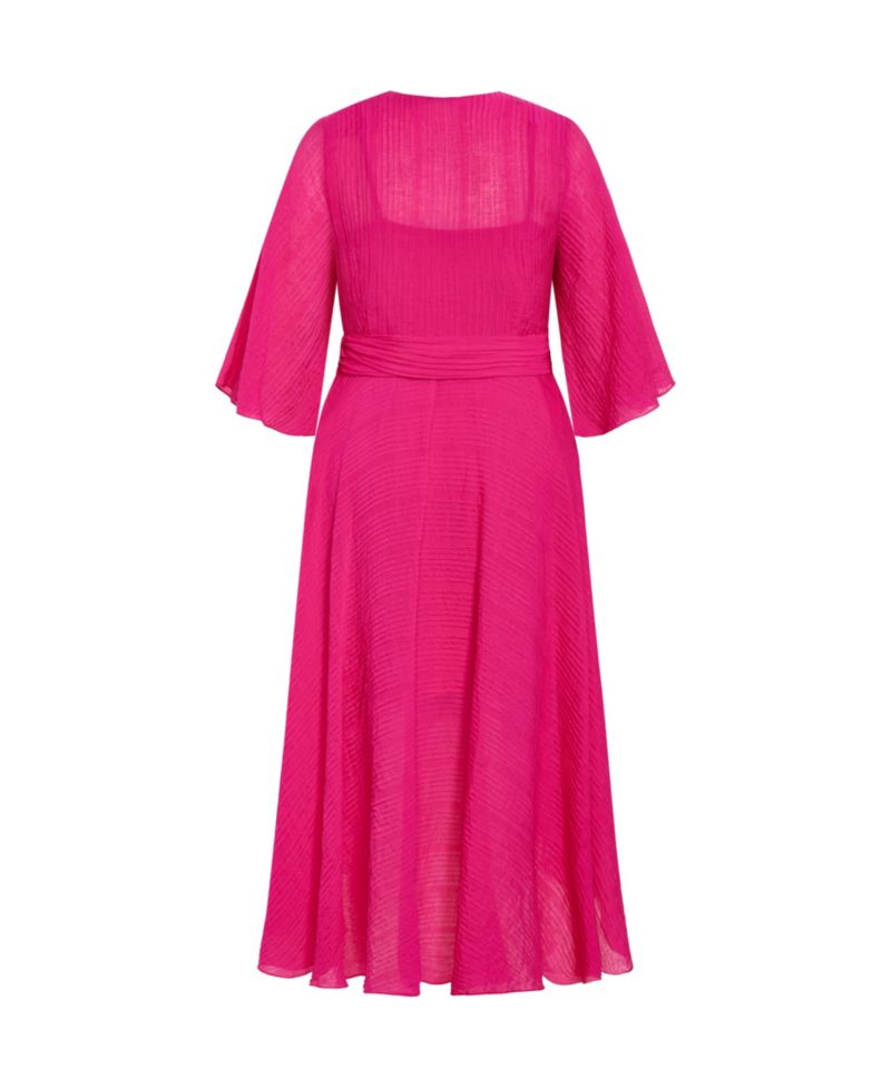 Women's Plus Size Kira Ruffle Wrap Maxi Dress