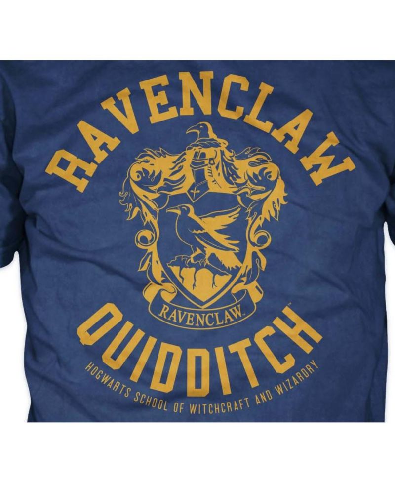 Men's Ravenclaw House Crest Quidditch Navy Graphic Tee Shirt- 3XL