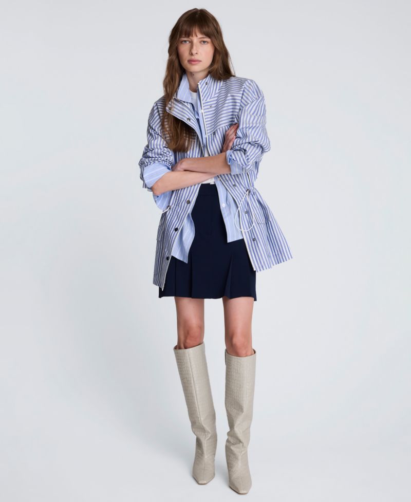 Women's Striped Long-Sleeve Jacket