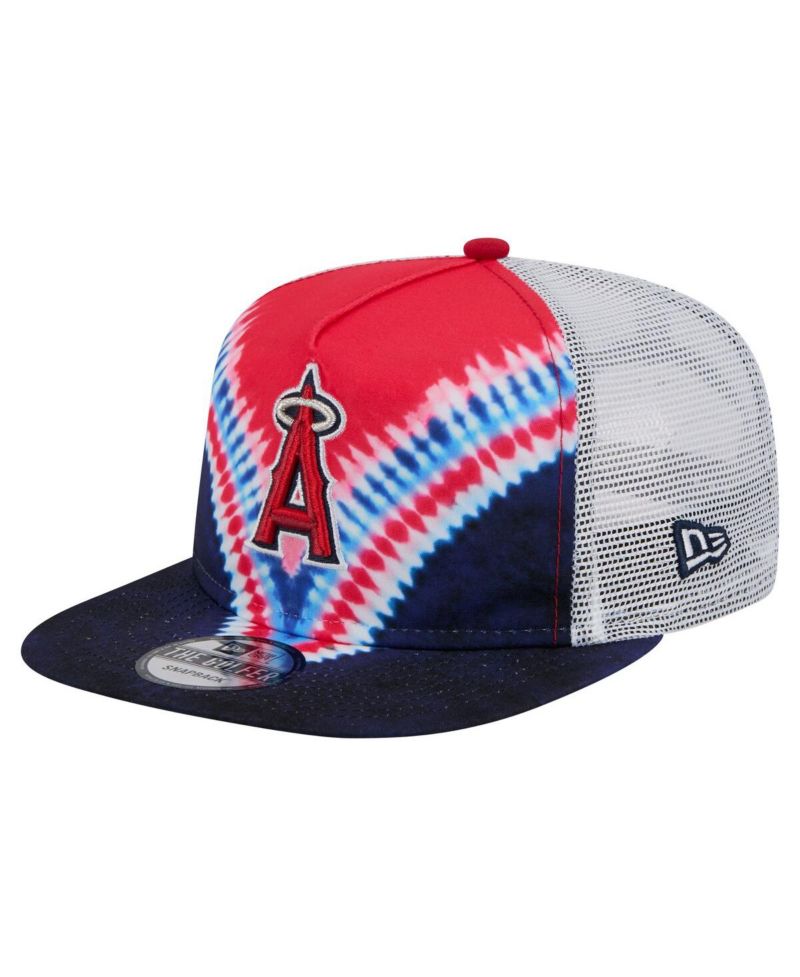 Men's Los Angeles Angels Tie-Dye Golfer Trucker Adjustable Hat