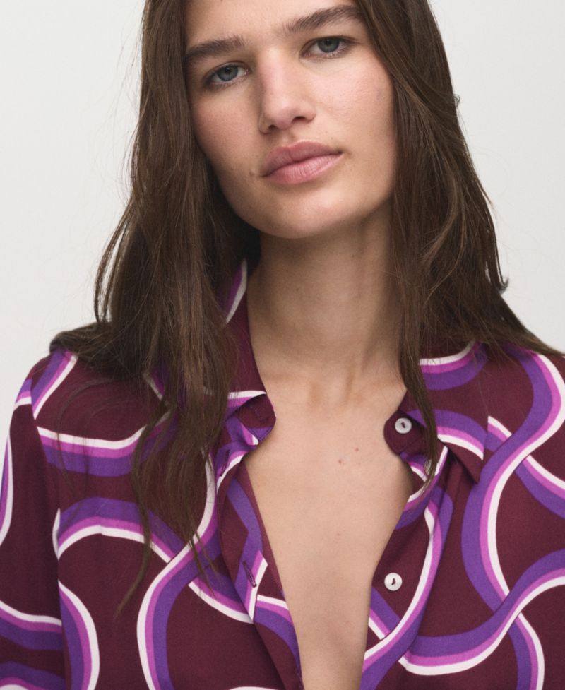 Women's Abstract Print Shirt
