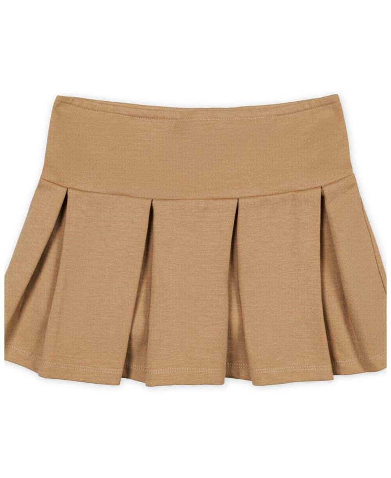 Girls' 4-16 Pleated Ponte Skirt