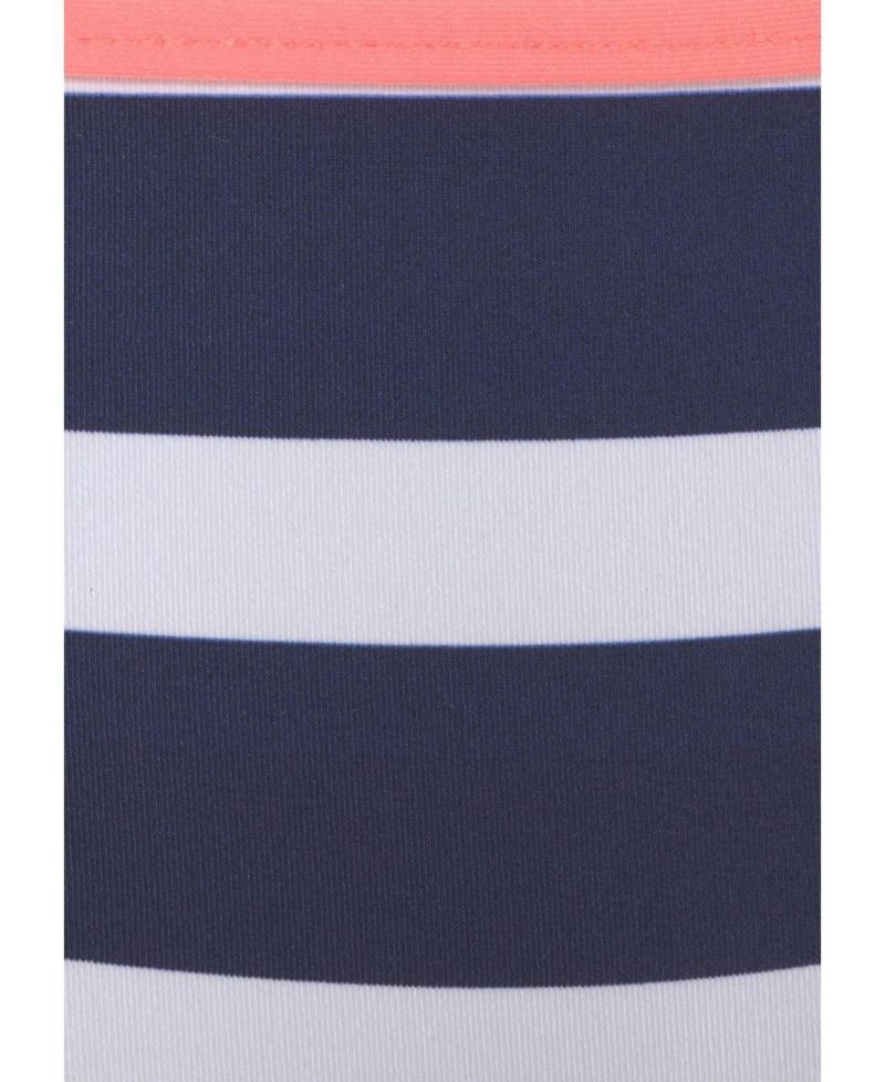 Women's Striped Removable Pads Push-Up Bikini Top
