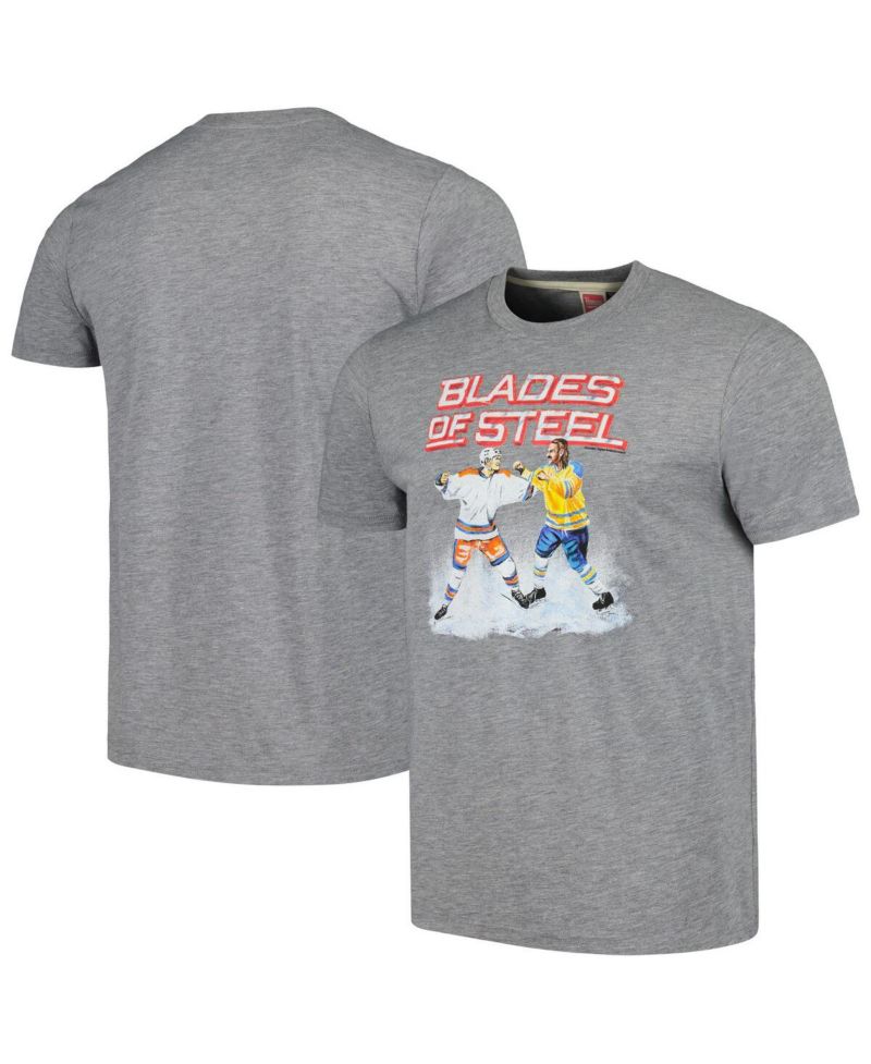 Men's and Women's Gray Blades of Steel Tri-Blend T-shirt