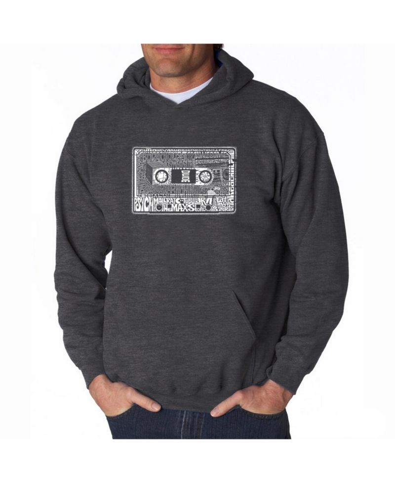 Men's Word Art Hooded Sweatshirt - The 80's