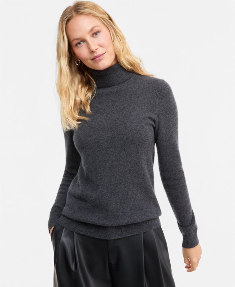 Petite Cashmere Turtleneck Sweater
