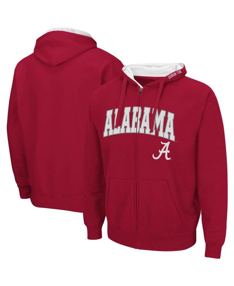 Men's Alabama Crimson Tide Arch Logo 3.0 Full-Zip Hoodie