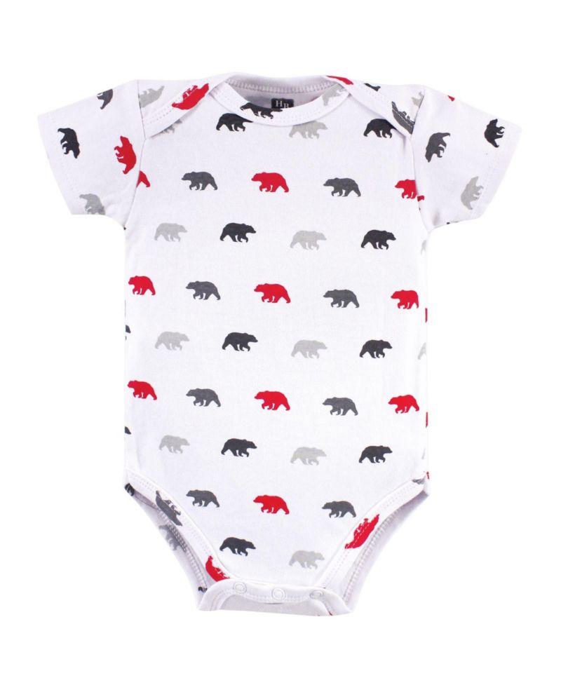 Baby Unisex Five-Piece Set of Cotton Infant All-in-One Bodysuits
